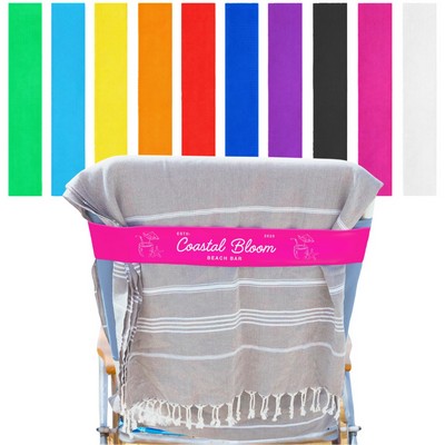 Custom Beach Towel Bands with Logo – Silicone Chair Towel Holder for Pool, Resort, Travel Use