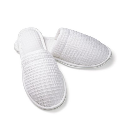 Men's Closed Toe Waffle Slipper (Overseas - Embroidered)